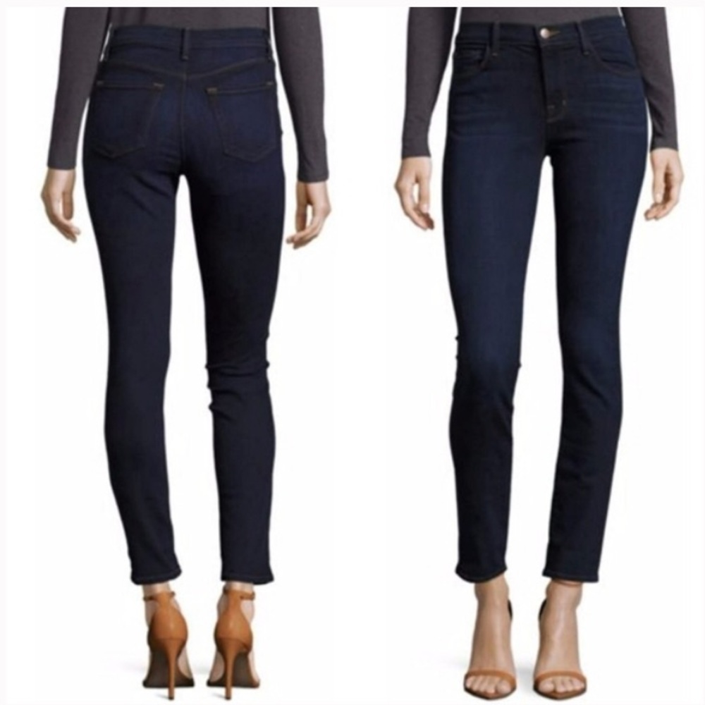 JBRAND - dark wash skinny jeans